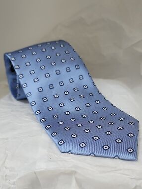 Yves Saint Laurent Classic Light Blue Patterned Men's Tie